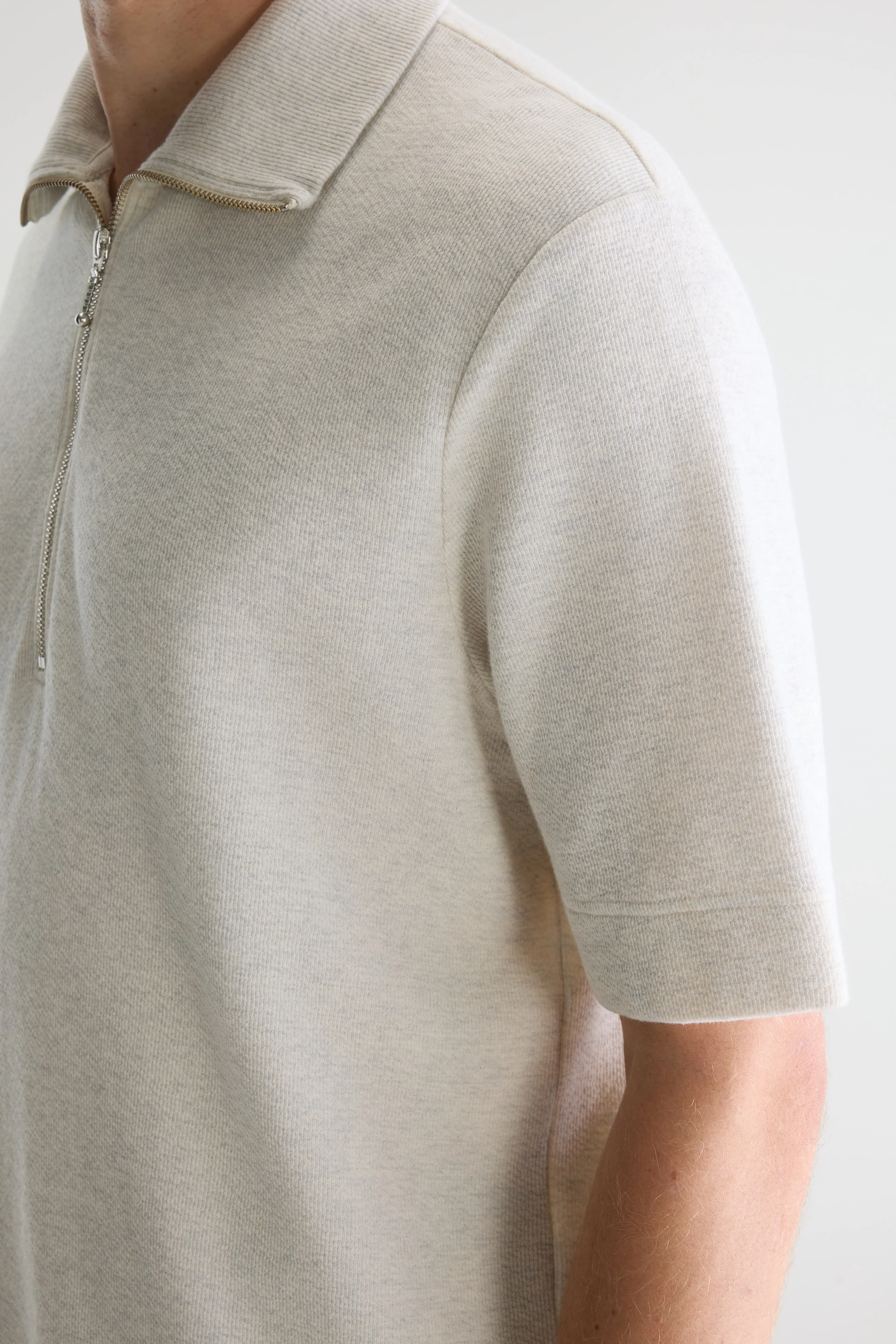 Bellerose Silas zipped polo  (261 / M / OYSTER)