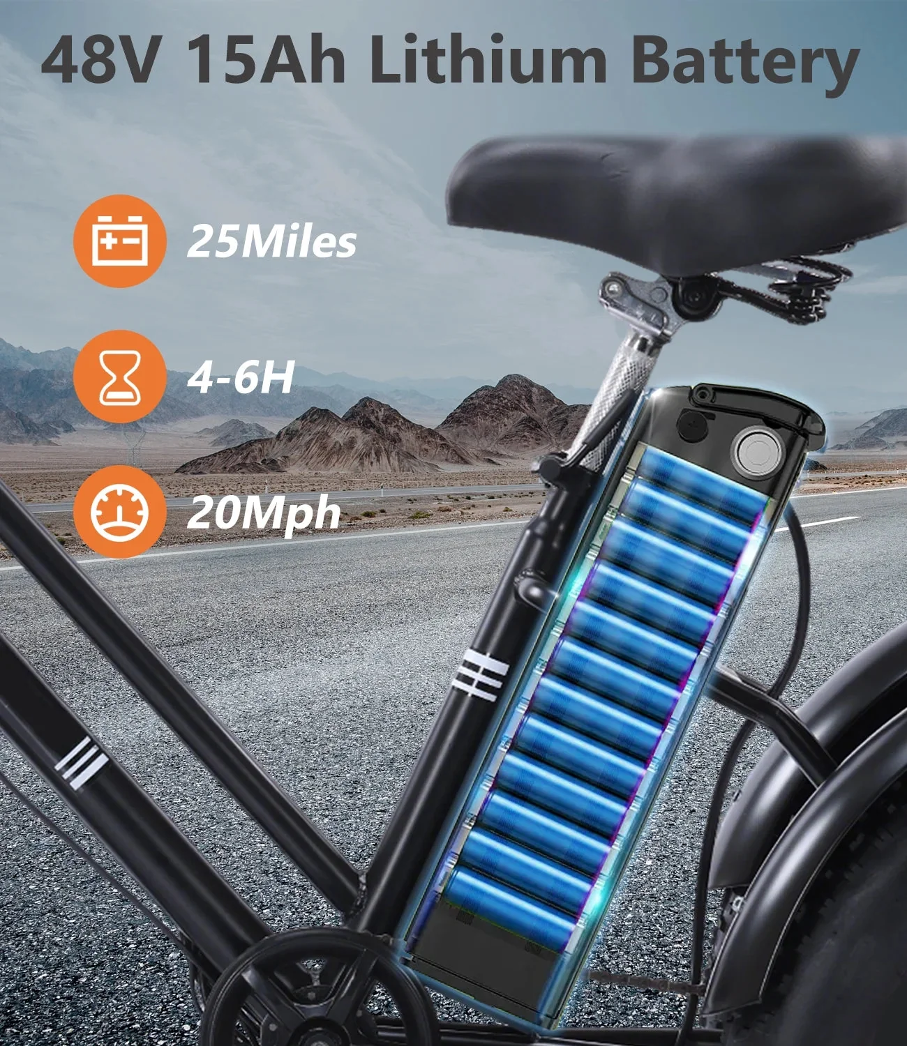 YEBEI Folding Electric Tricycle for Adults, 500W Motor, 48V15AH Lithium Battery, 20 x 4.0 in Fat Tires - Image 36 YEBEI Folding Electric Tricycle for Adults, 500W Motor, 48V15AH Lithium Battery, 20 x 4.0 in Fat Tires - Image 36