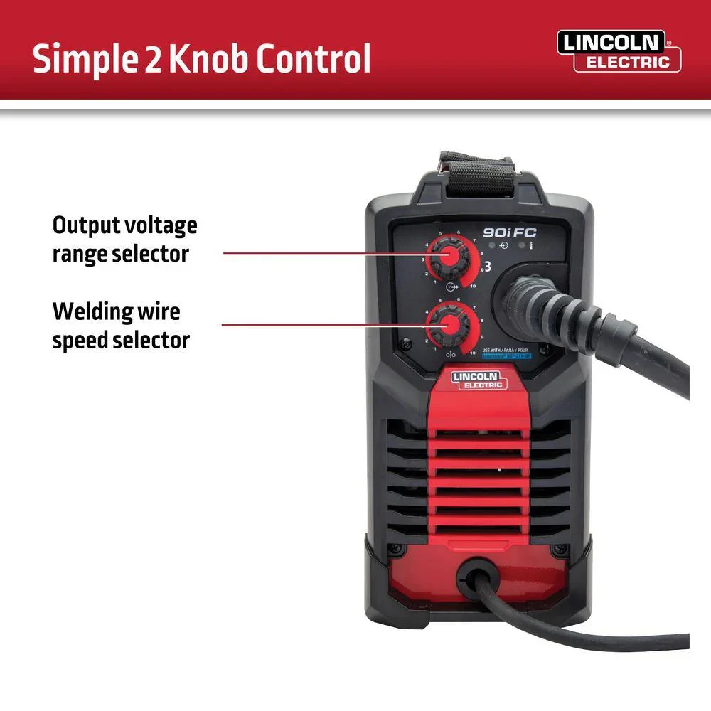 Lincoln Electric Weld-Pak 90i FC Flux-Cored Wire Feed Welder - K5255-1 - Image 5 Lincoln Electric Weld-Pak 90i FC Flux-Cored Wire Feed Welder - K5255-1 - Image 5