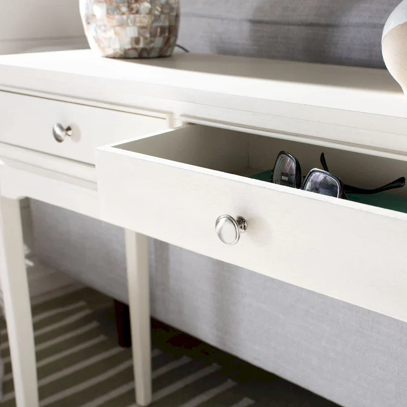 2-Drawer Console Table with Elegant French Country Design