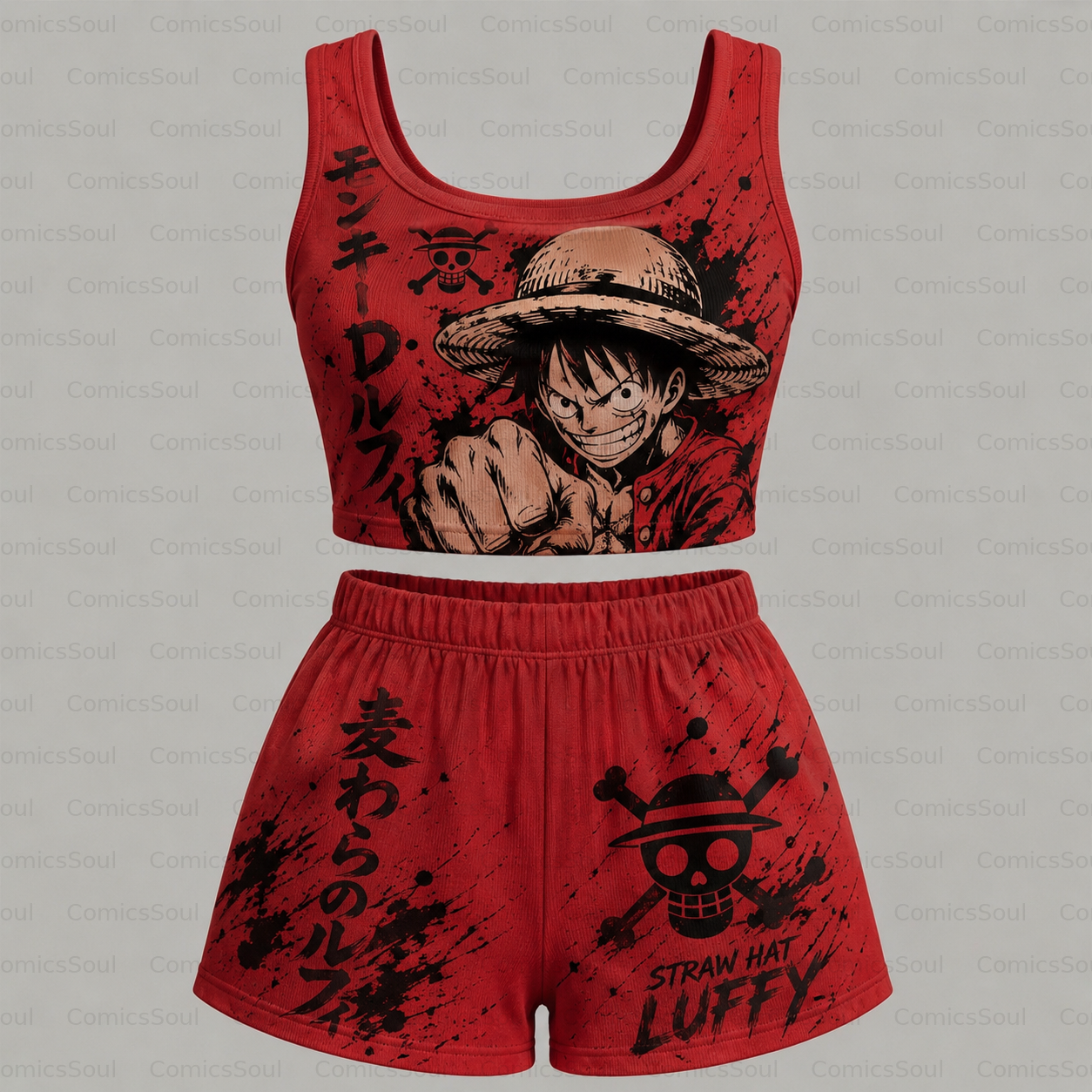 ONE PIECE Vest and shorts Two-Piece Set