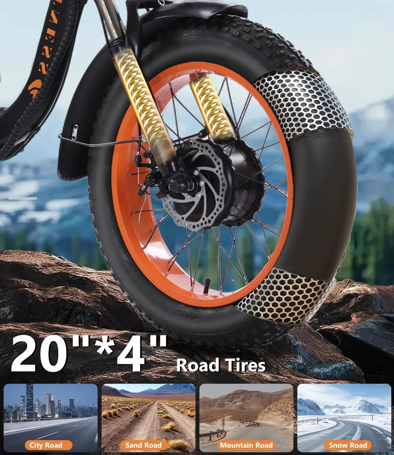 YEBEI Folding Electric Tricycle for Adults, 500W Motor, 48V15AH Lithium Battery, 20 x 4.0 in Fat Tires - Image 7 YEBEI Folding Electric Tricycle for Adults, 500W Motor, 48V15AH Lithium Battery, 20 x 4.0 in Fat Tires - Image 7