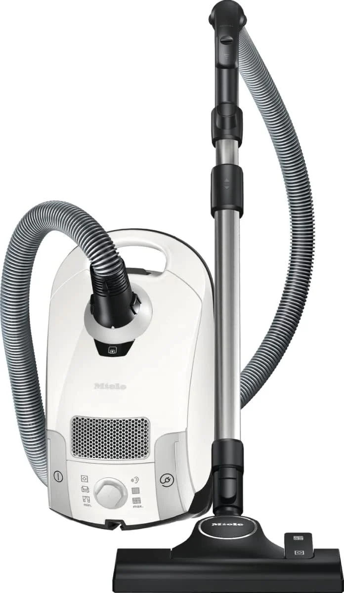 Pure Suction Powerline Canister Vacuum Cleaner, Lotus White