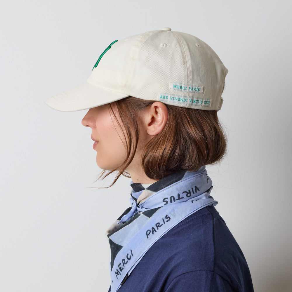 Merci - Casquette MP - Ecru & Vert