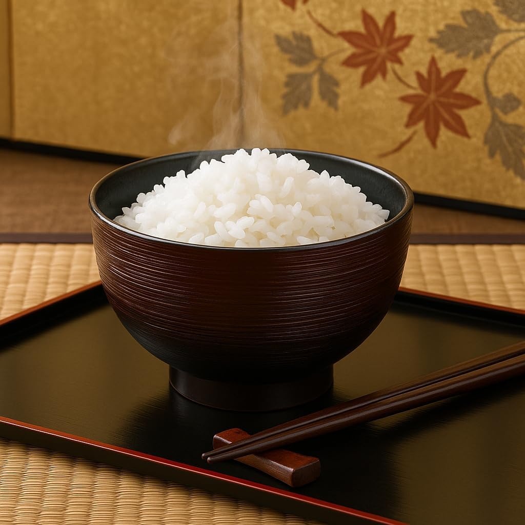 2-Pack Japanese Soup Bowls, Traditional Bowls for Rice, Noodles, Cereal & Miso Soup, Microwave & Dishwasher Safe, Made in Japan, Black