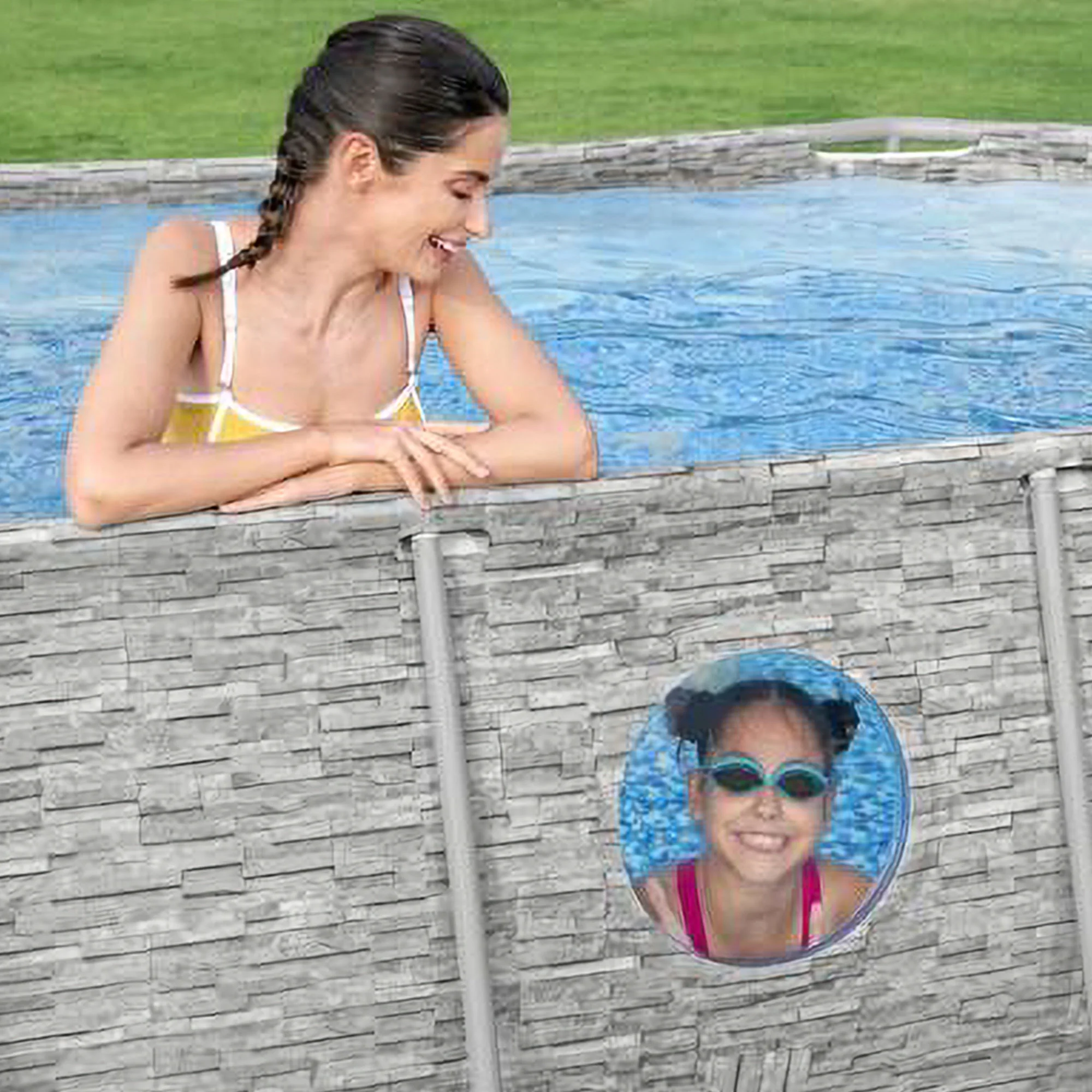 Bestway Metal Frame Above Ground Pool Oval 14 ft. x 8 ft. 2 in. x 39.5 in. - image 8
