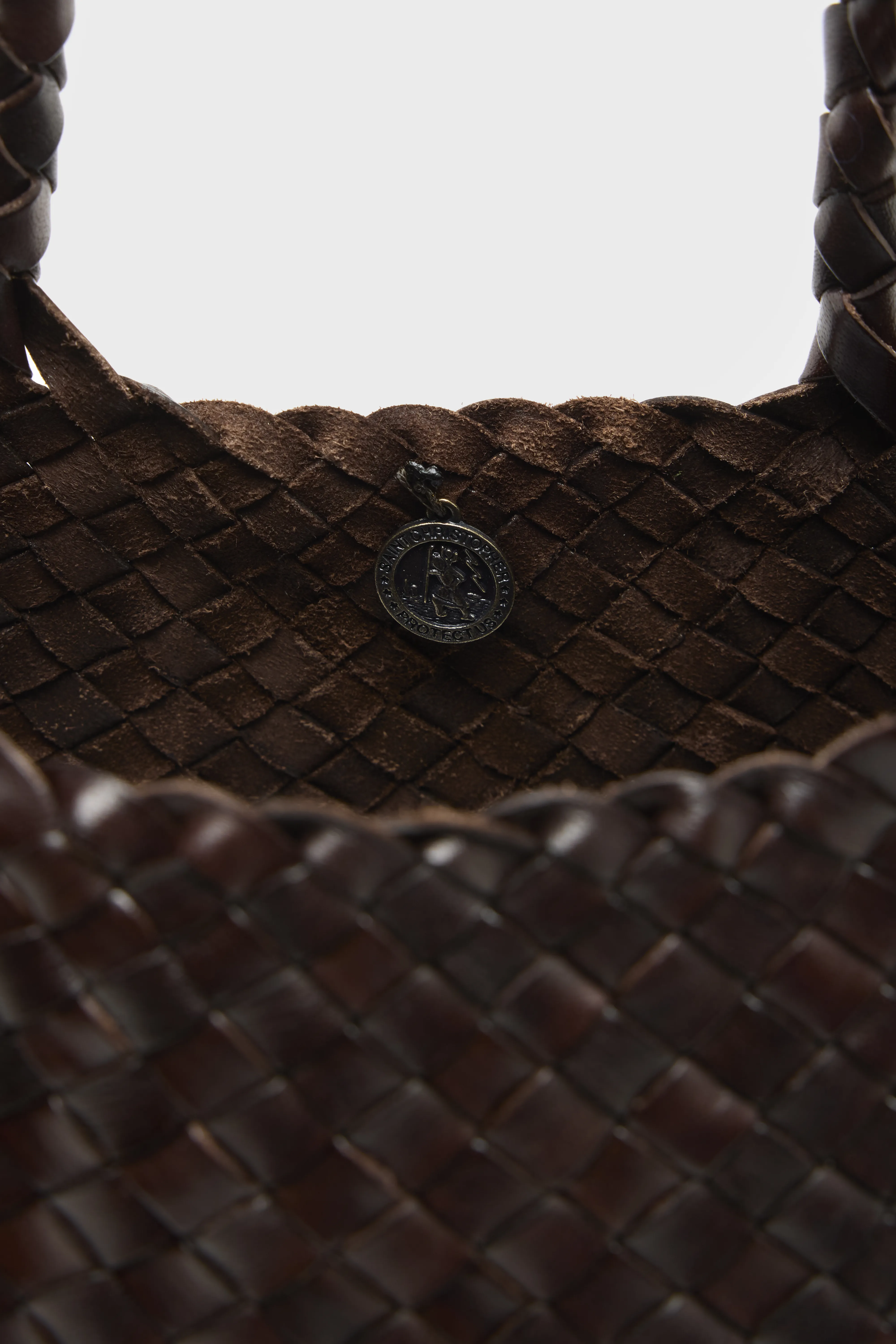 Bellerose Santa Croce Big Woven Leather Bag  (251 / W / BROWN)