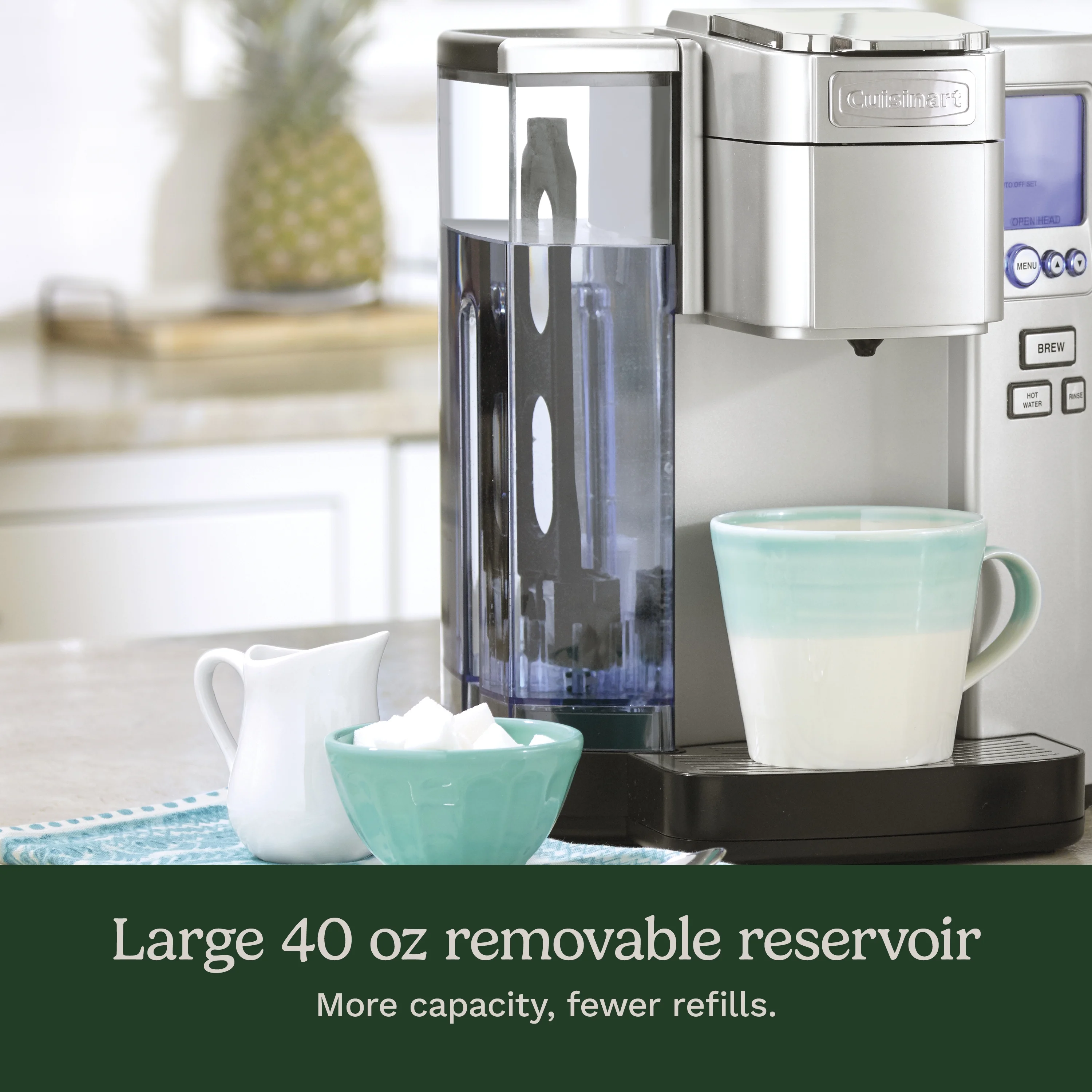 Cuisinart Premium Single Serve Brewer + Hot Water Coffee - Maker Combo