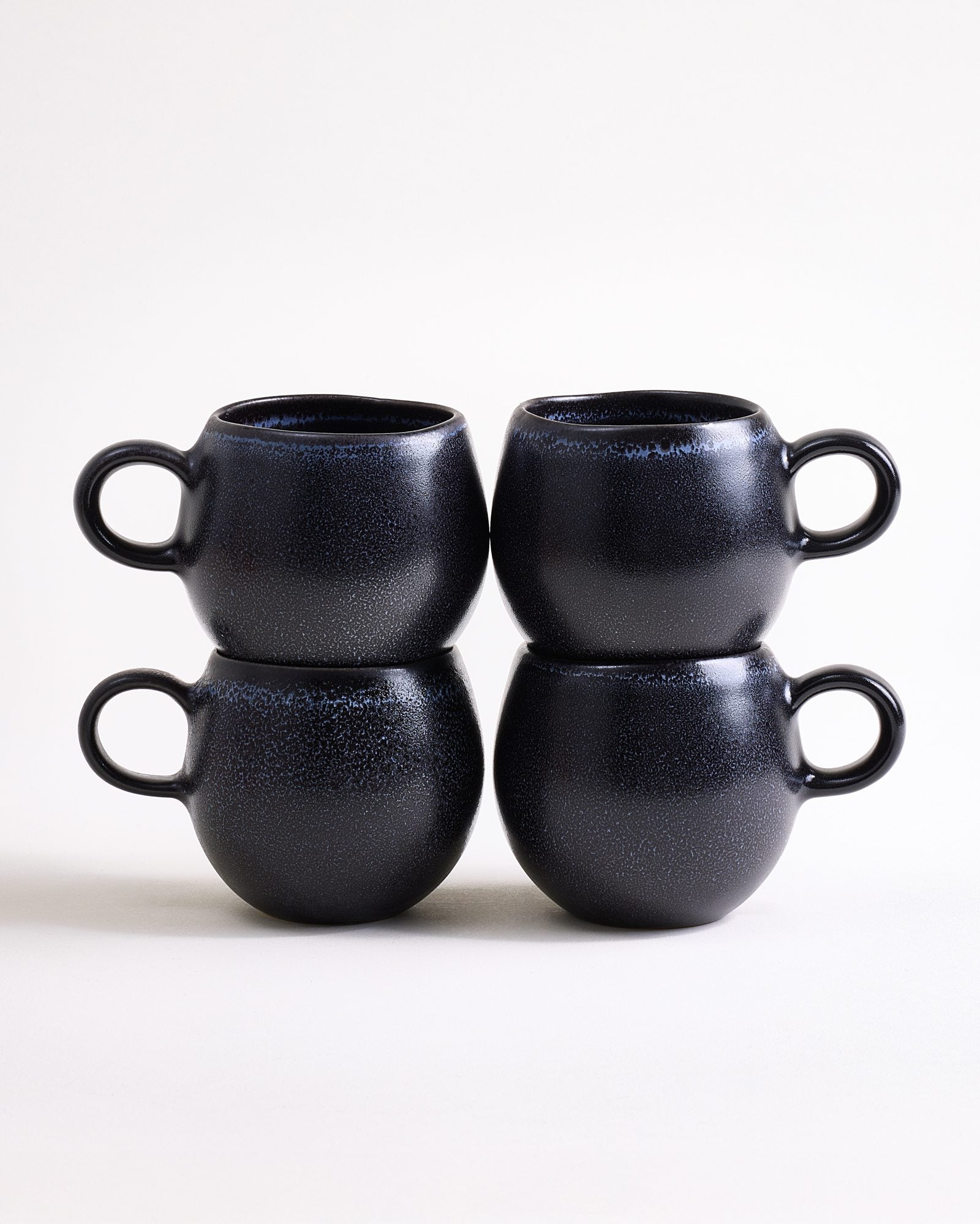 Turmalina Tasse klein schwarz 4er-Set