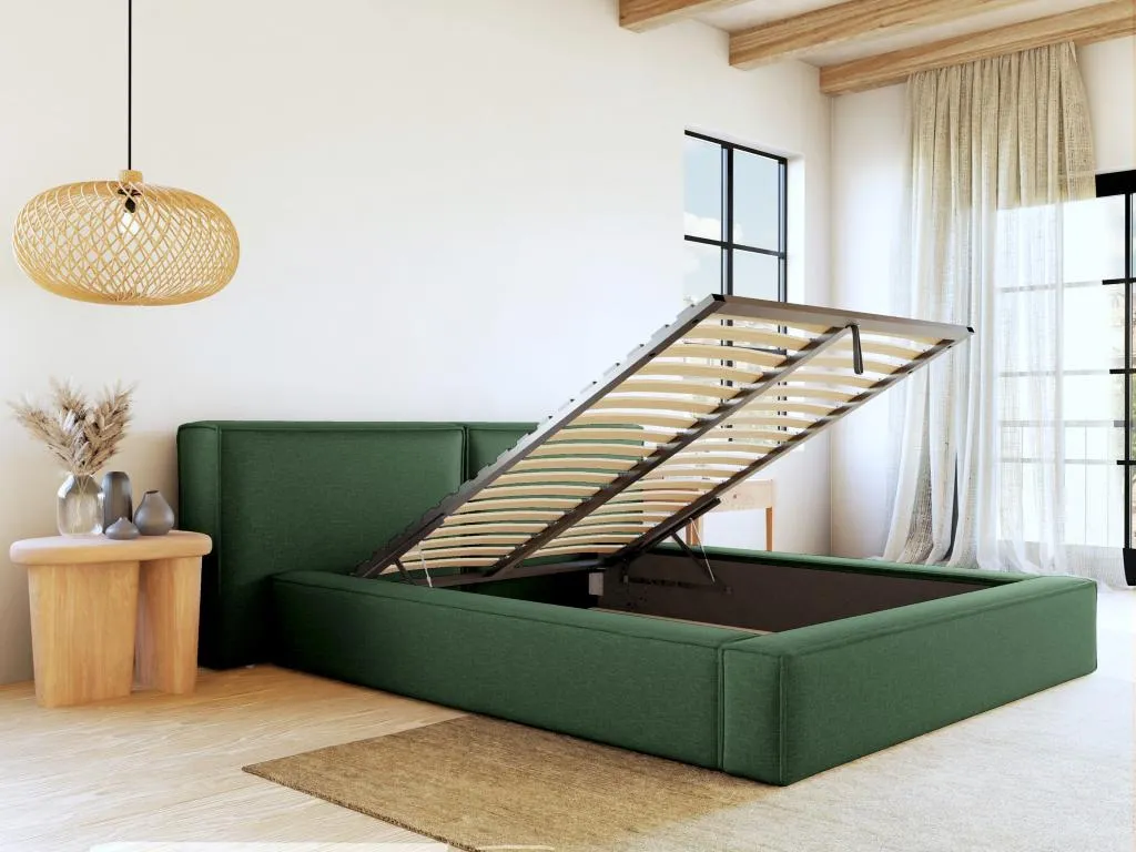 Canapé abatible de 200x200 cm - Tela - Verde Banakdecoracion 27743PTEF