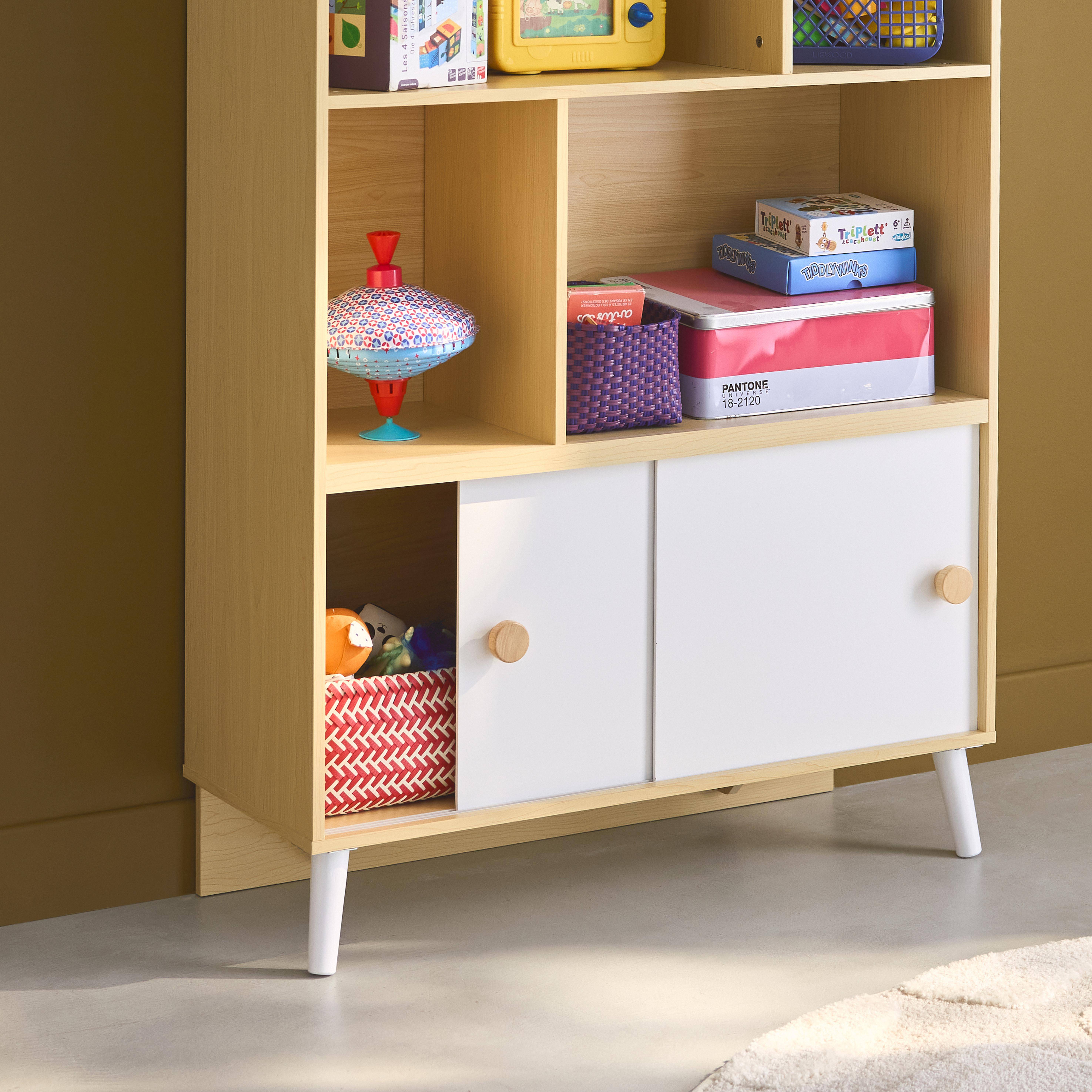 Edgar - Librería infantil de 2 puertas, estantes