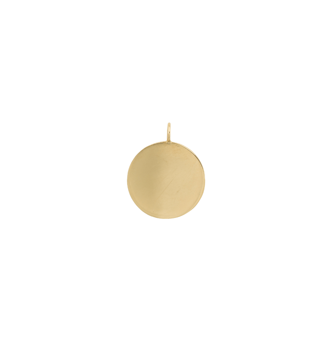 Large Coin Charm 14K