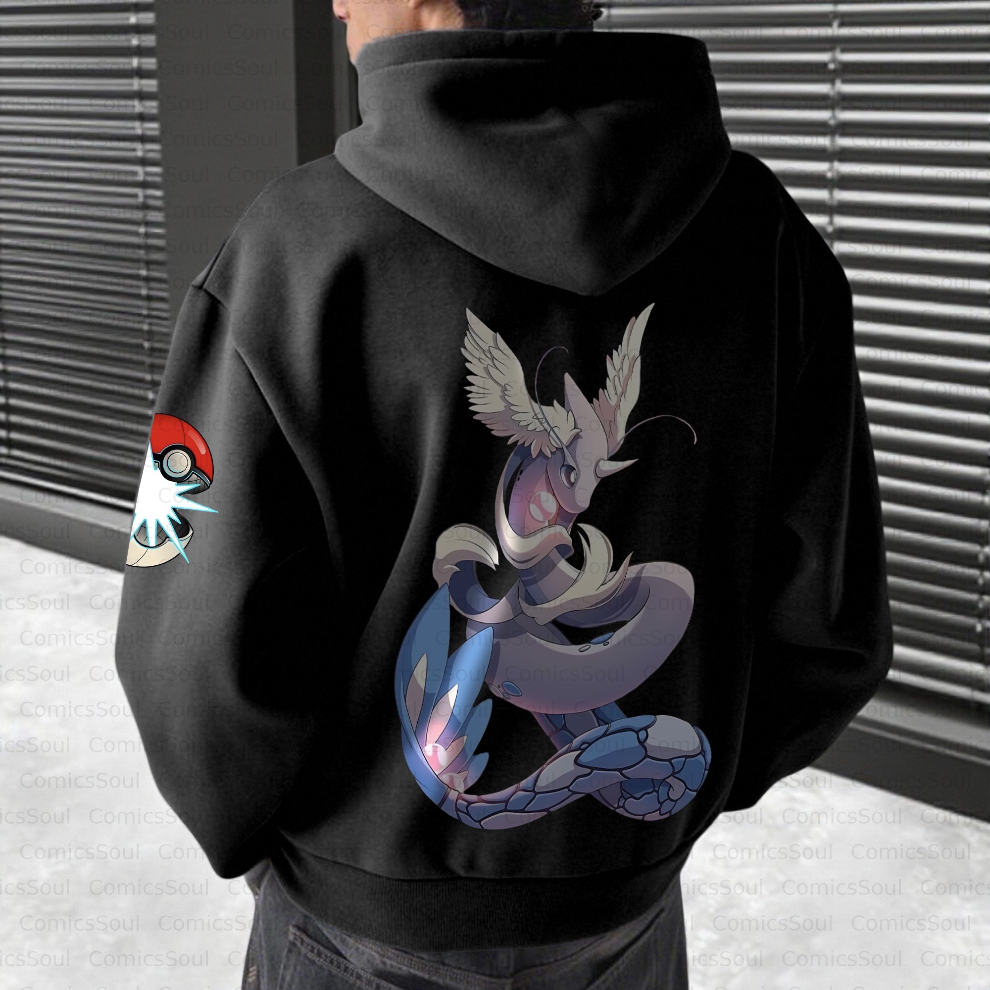 Unisex Anime Inspired Vintage Plush Hoodie