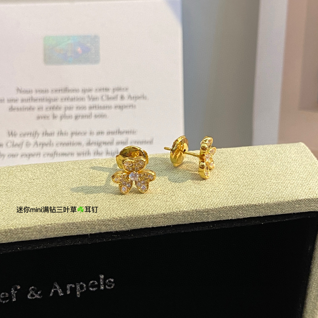 VCA Mini Frivole Earrings - 3 Colors Available - Original Replica Club