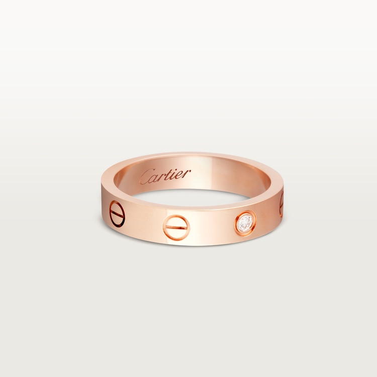 Replicate LOVE ring, small model, 1 diamond(1:1 replica) - Original Replica Club