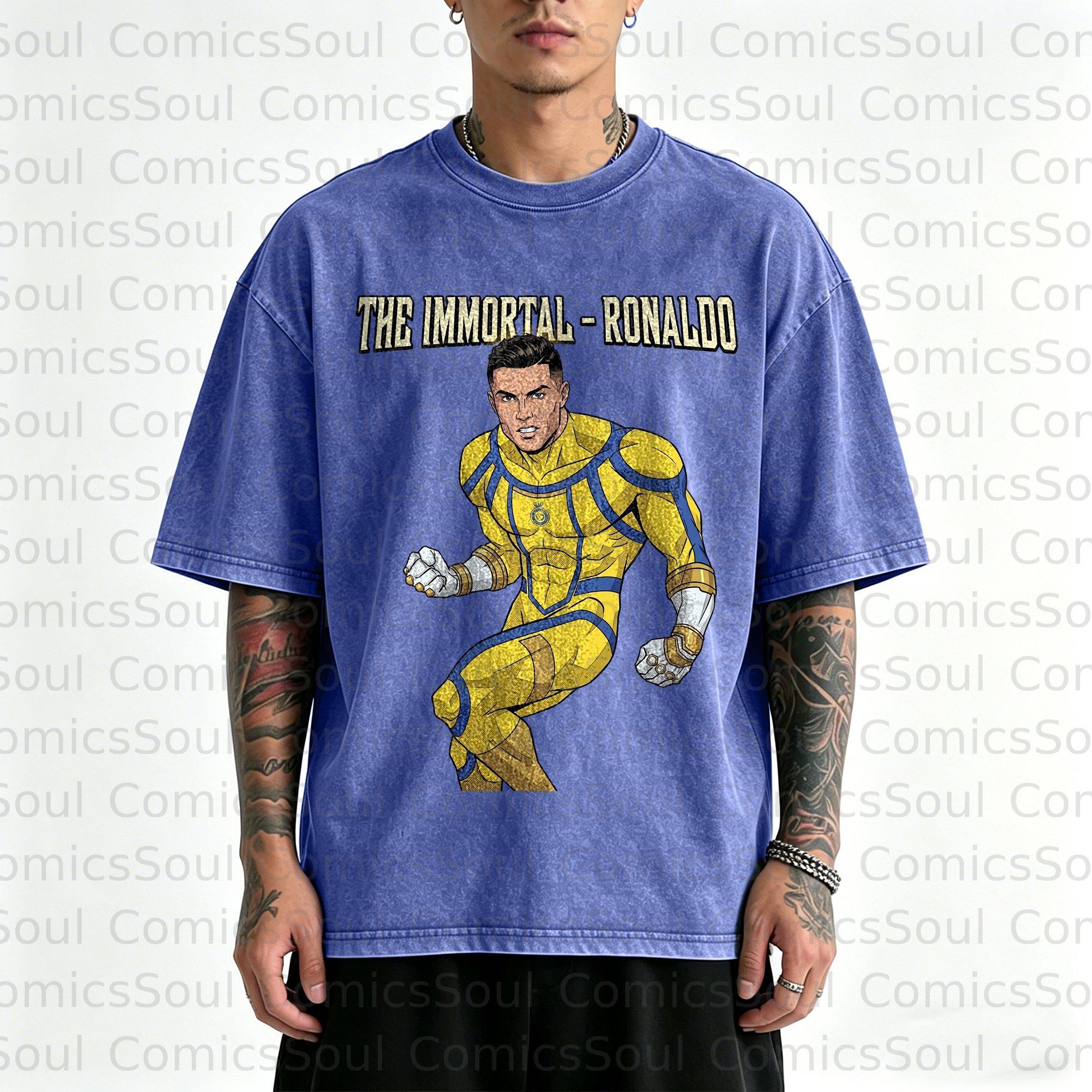Unisex Anime Inspired Vintage Washed T-Shirt