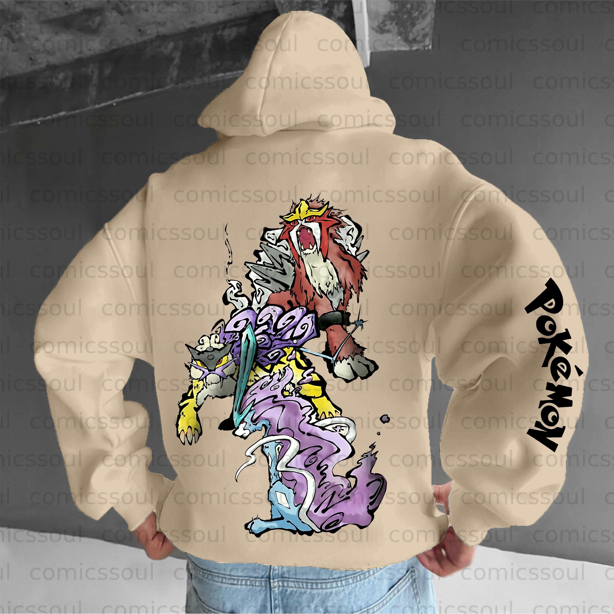 Unisex Anime Graphic Streetwear Vintage Plush Hoodie
