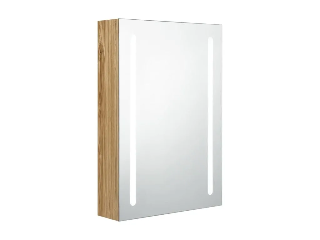 Armario de baño con espejo y LED color Luxmbls 50x13x70 cm 76415DLCN