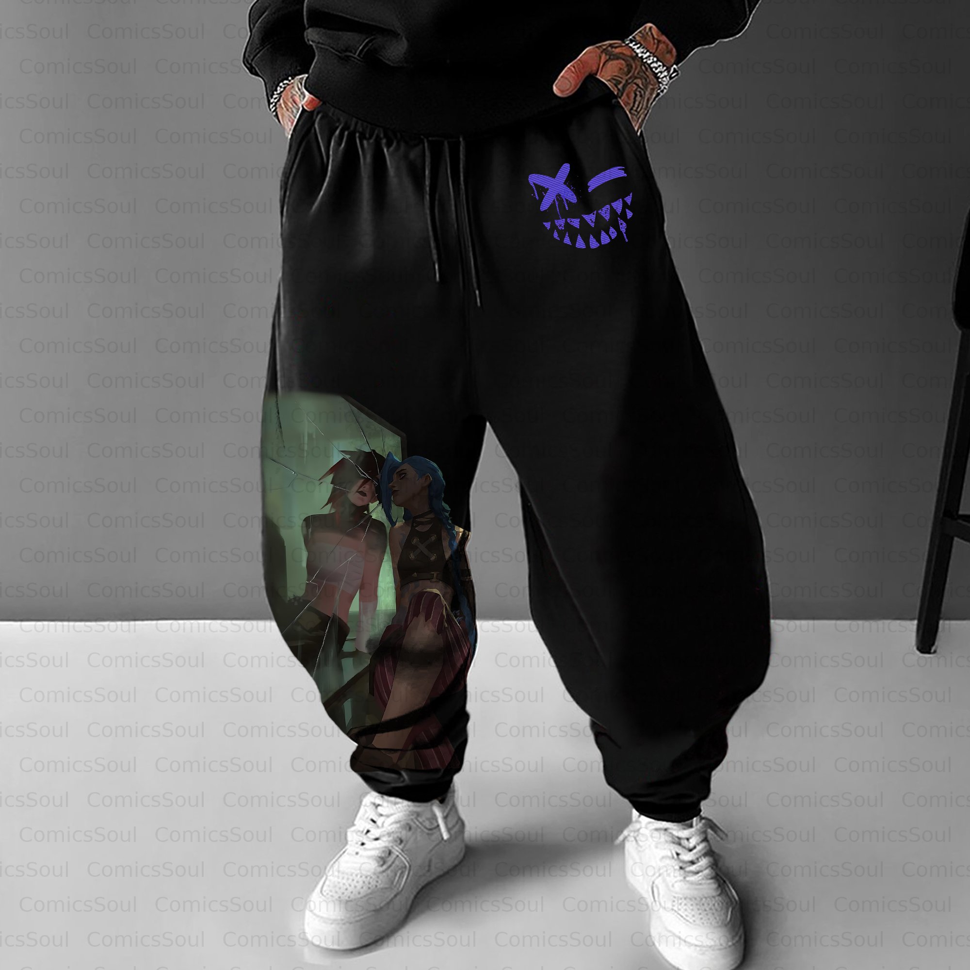 Unisex Casual Anime Streetwear Pant