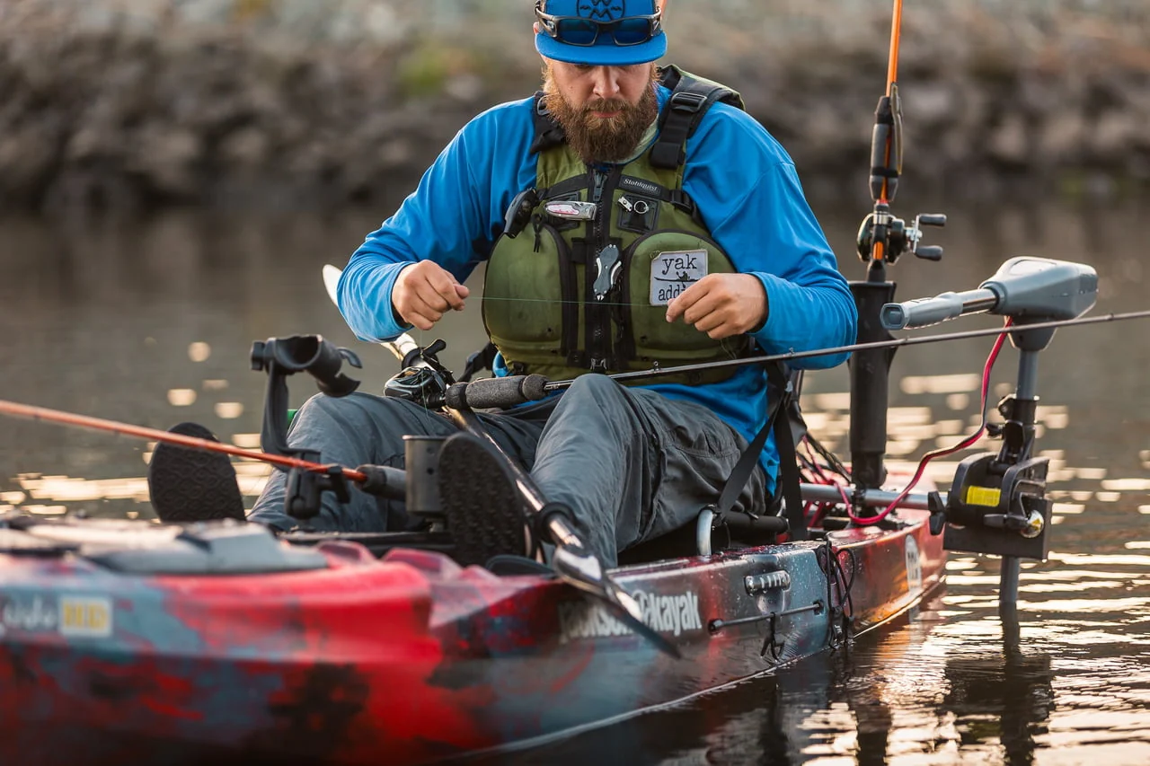 Newport Vessels Kayak Series 36 Lb. Thrust Saltwater Transom Mounted Electric Kayak Trolling Motor with 24 In. Shaft - Image 4