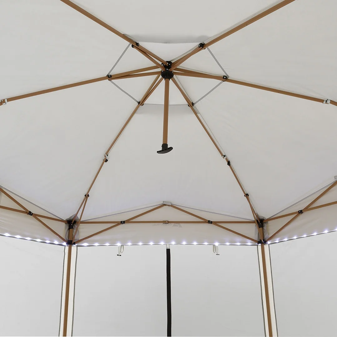 12' x 10' Glamping Hexagon Lighted Canopy - Image 11