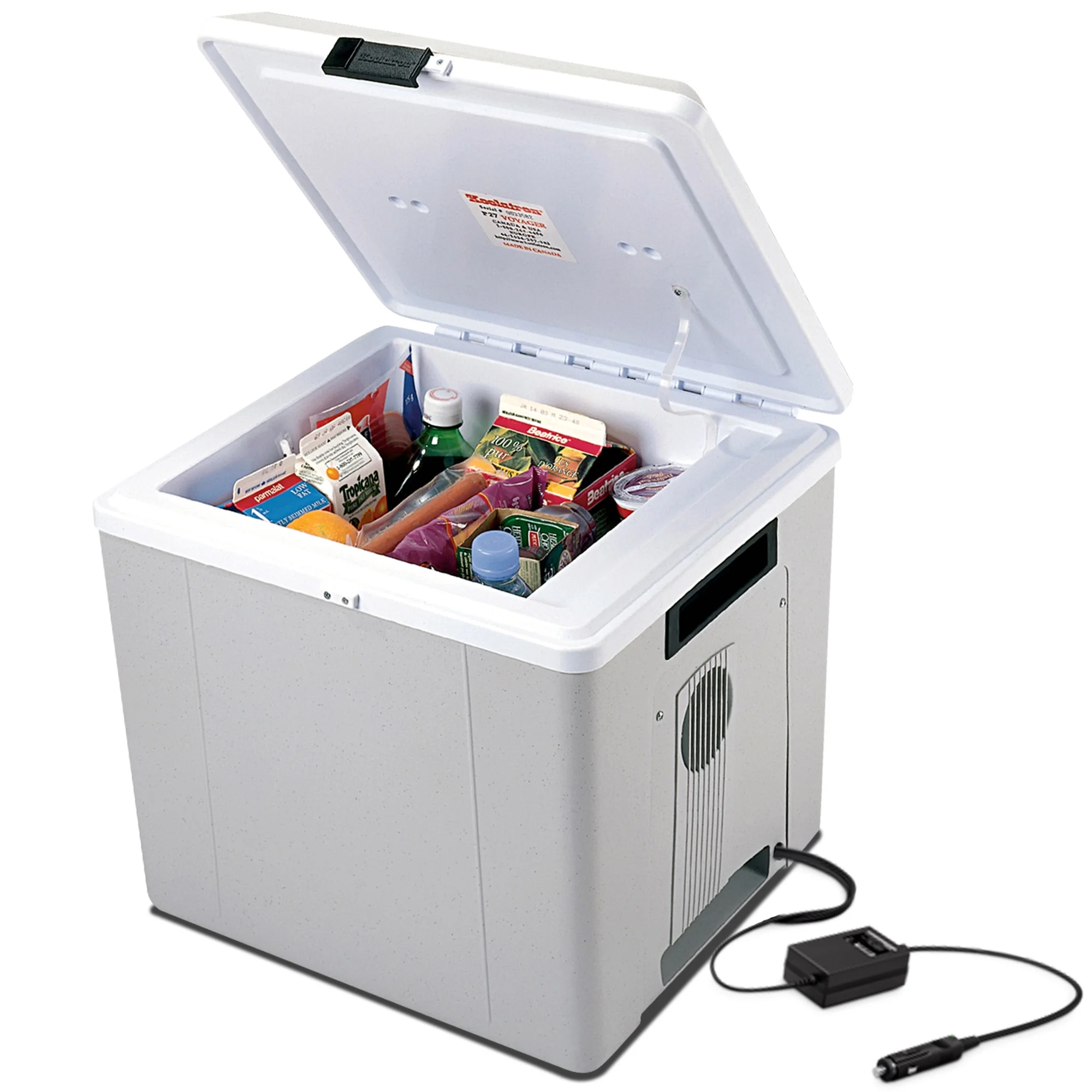 Koolatron 12V Electric Cooler/Warmer 27L (29 qt), Two-Way Design, Gray - Image 2