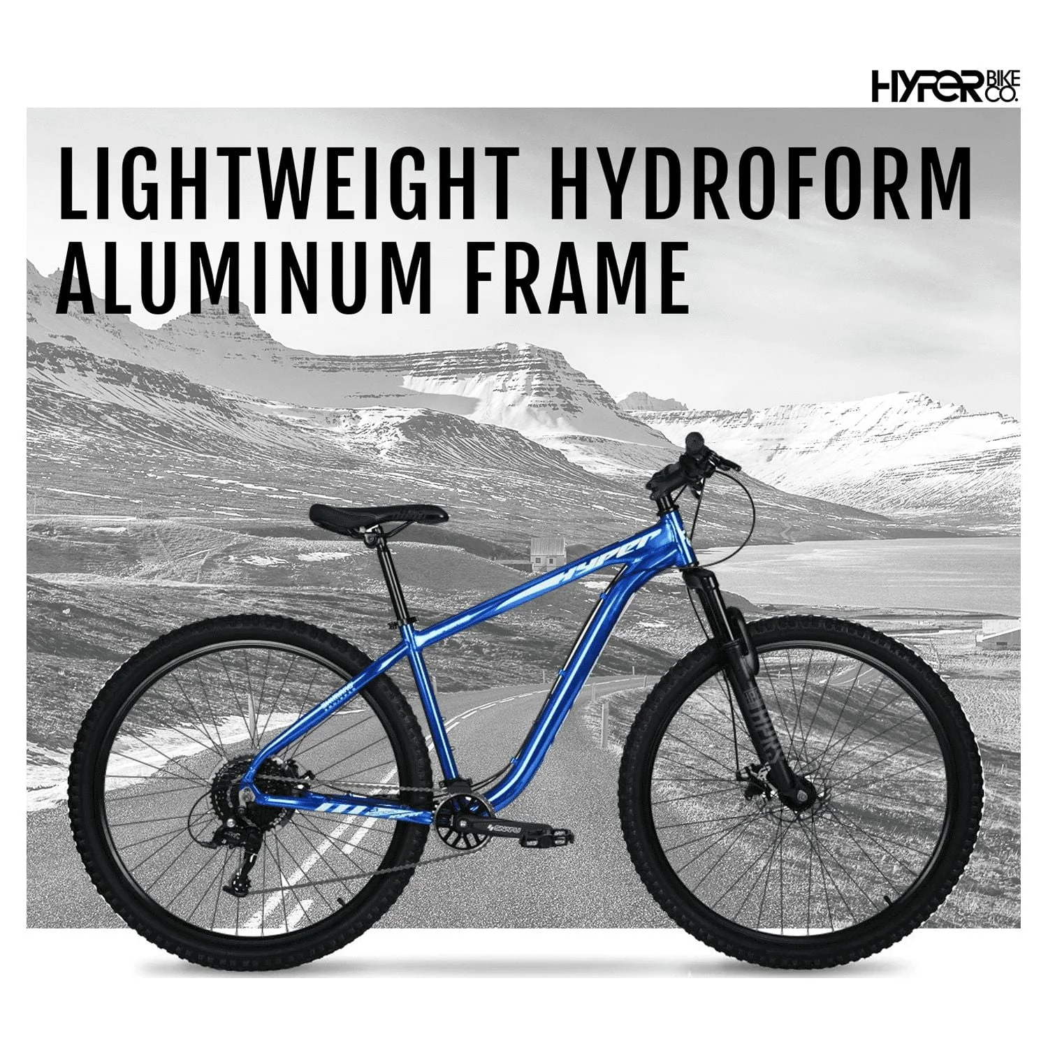 Hyper Bicycle Men's 29" Explorer Mountain Bike, Hard Tail, Blue - Image 2