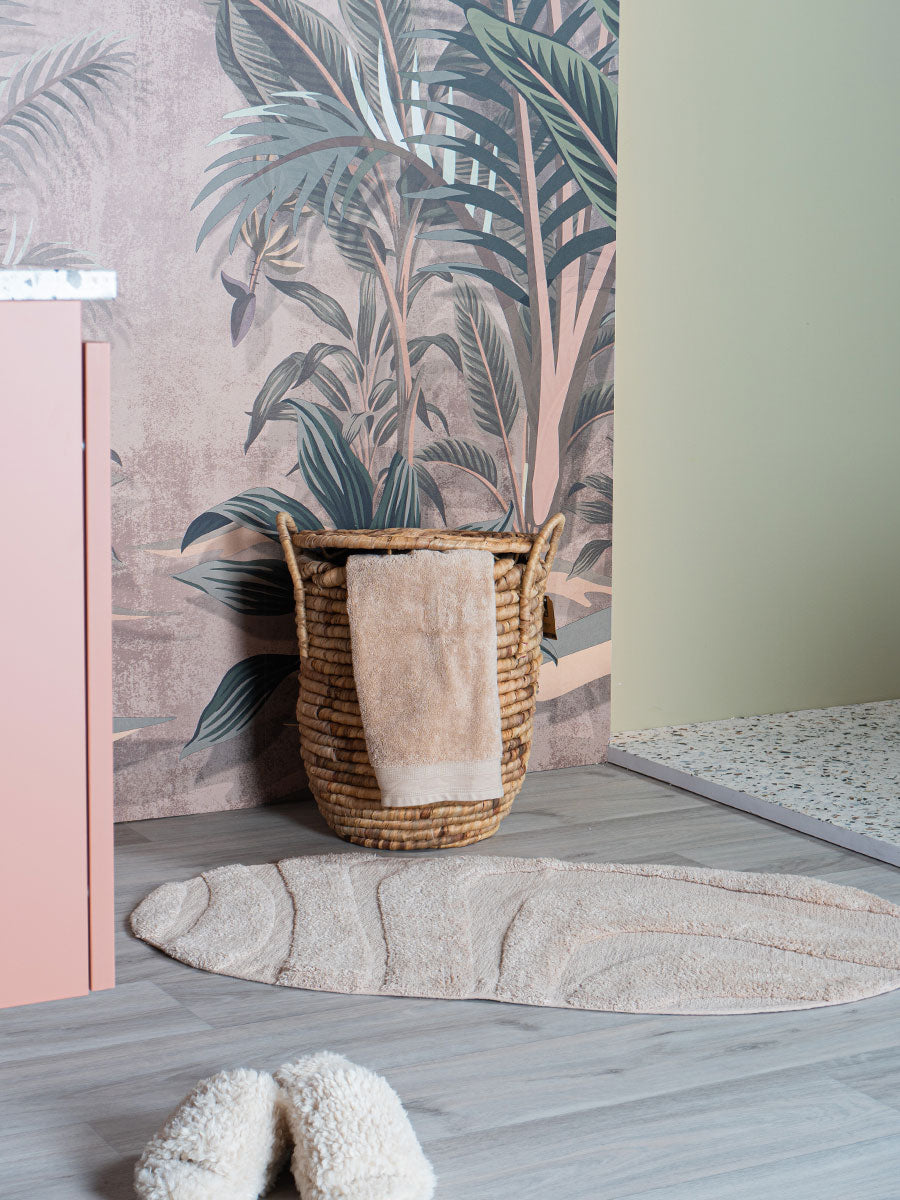 Veer Carpets - Badmat Beau - Beige Ovaal 50 x 80 cm