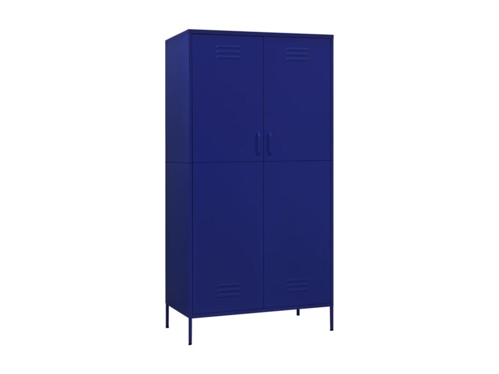Armario Azul marino 90x50x180 cm Acero