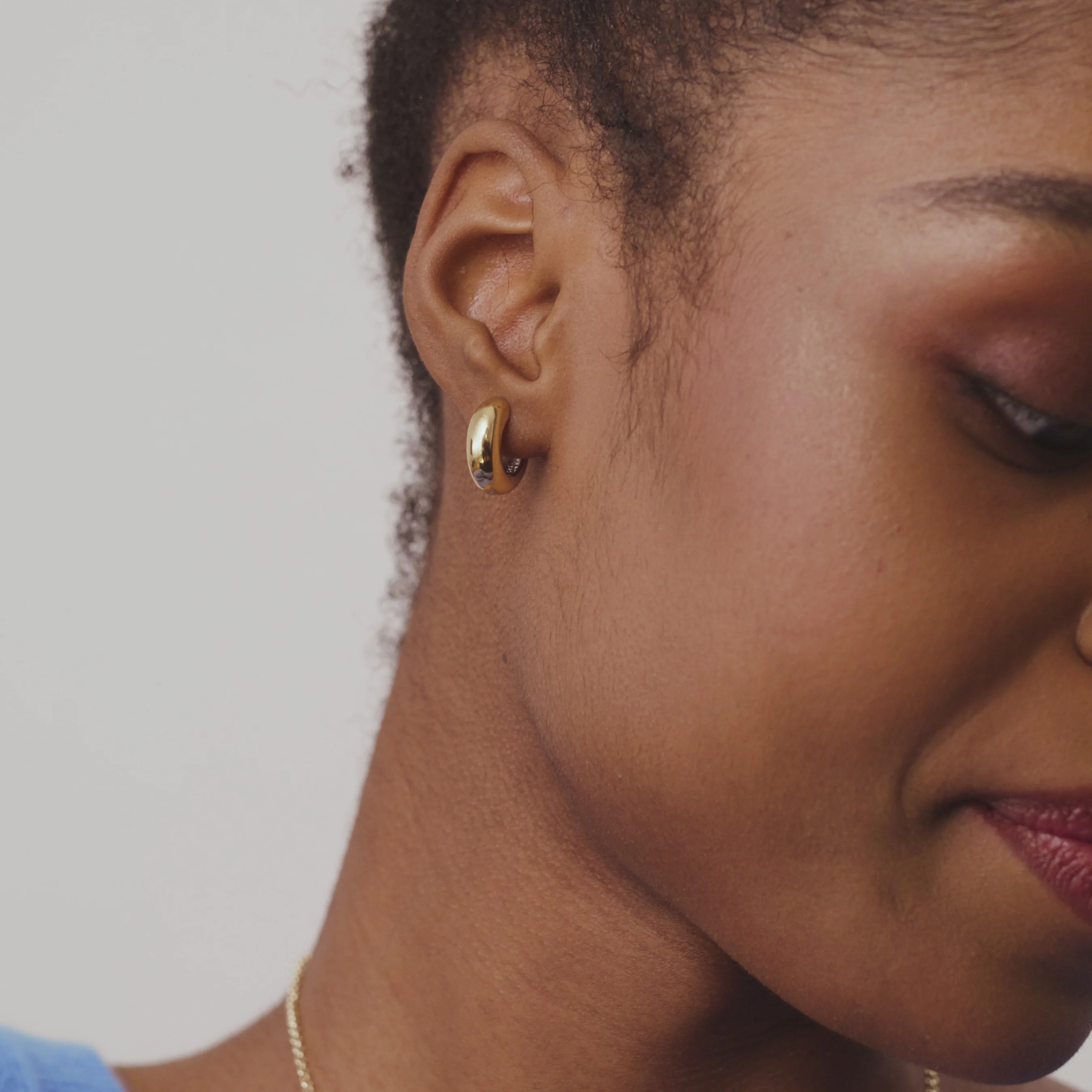 Small Bold Reversible Hoop Earrings