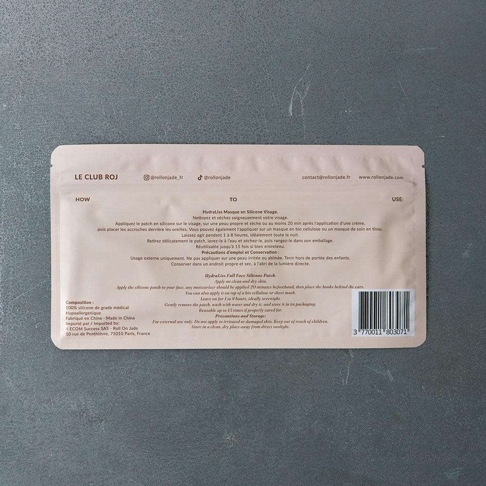 Masque visage silicone Hydraliss - Roll on Jade