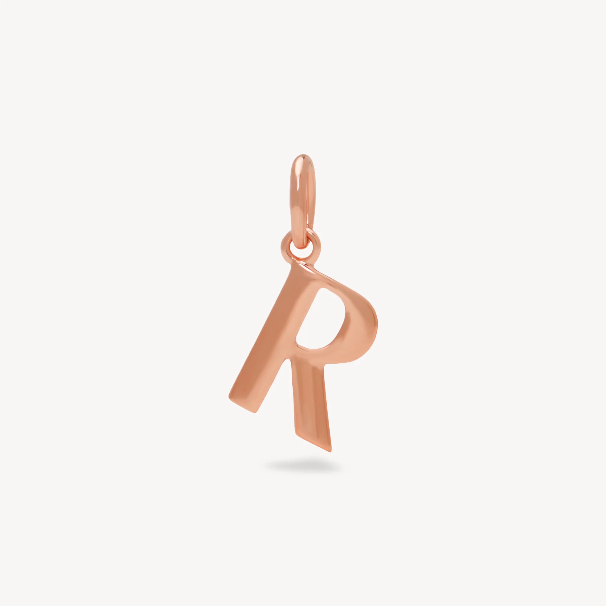 14k Rose Gold Vermeil Letter Charm