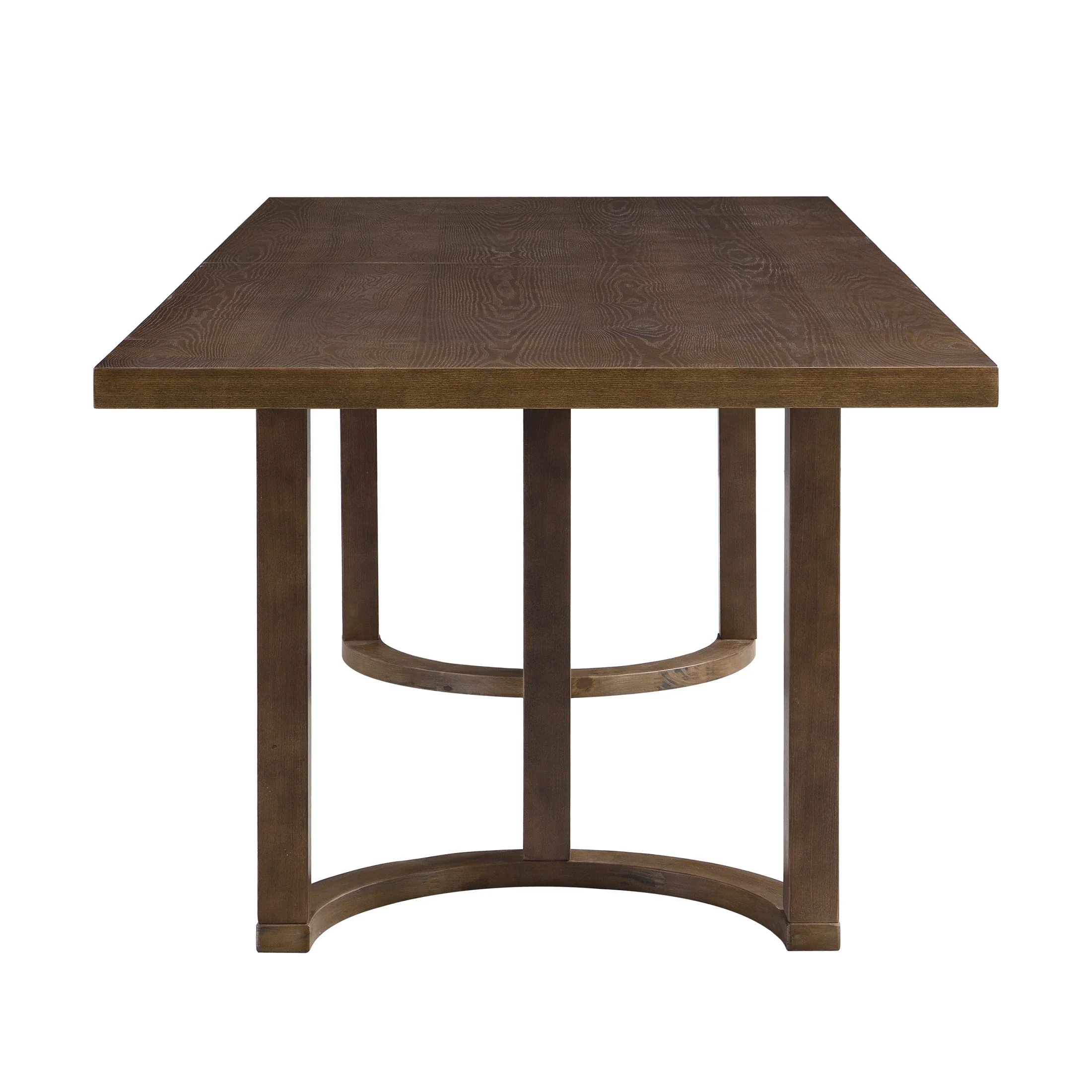 Christopher Knight Home 7-Piece Dining Set with 95" Wood Table, Curved Back Upholstered Armchairs, Walnut & Beige - Image 12