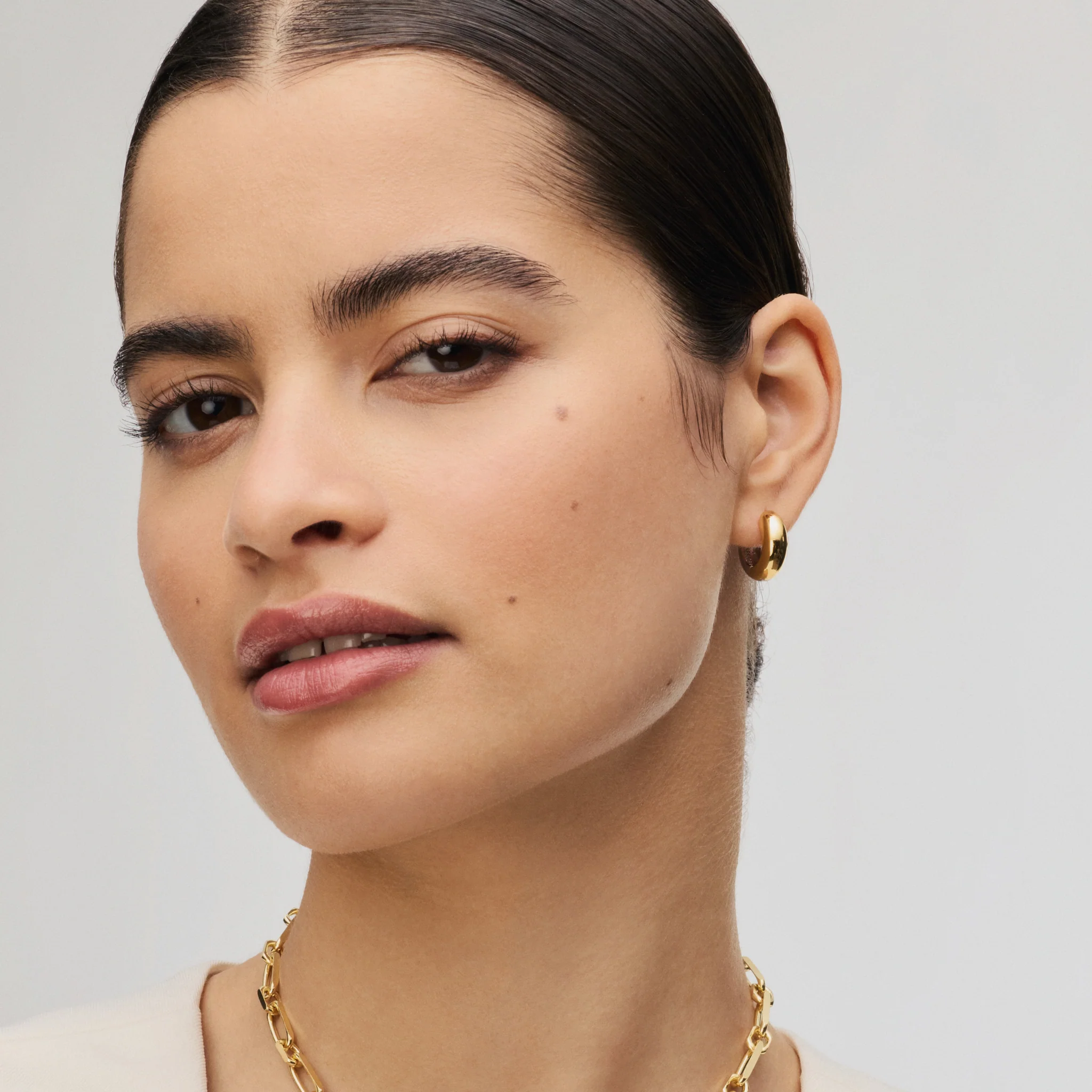 Small Bold Reversible Hoop Earrings