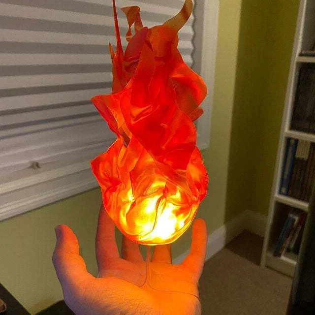 Halloween Floating Fireball Prop - LED Glowing Fireball Ornament - Image 3 Halloween Floating Fireball Prop - LED Glowing Fireball Ornament - Image 3