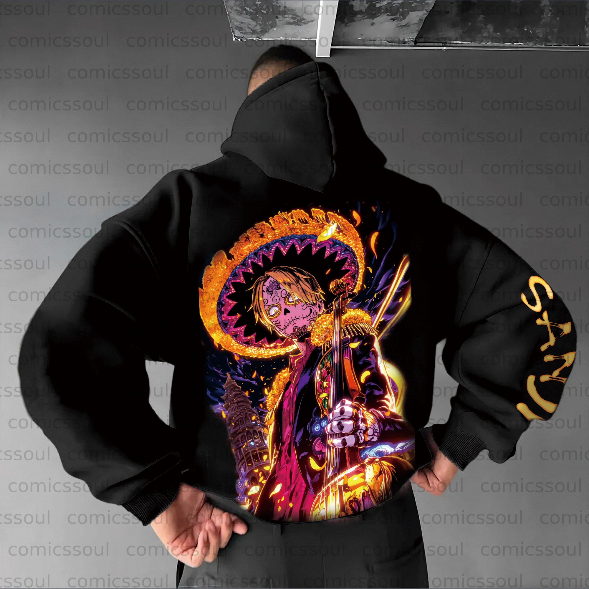 Unisex Anime Graphic Streetwear Vintage Plush Hoodie