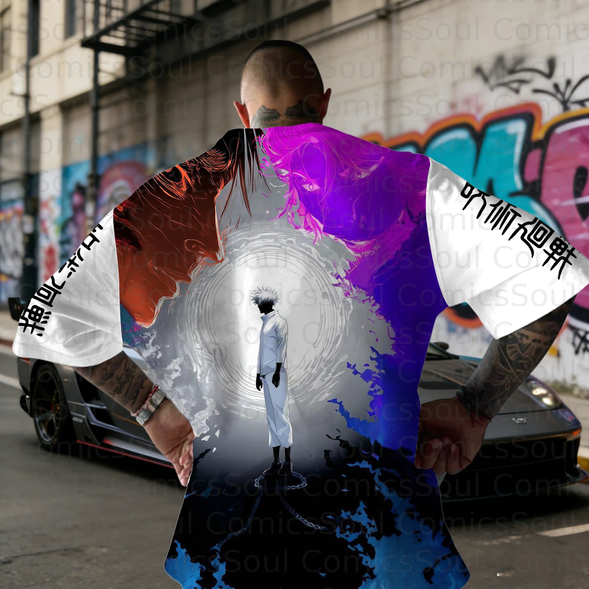 Unisex Anime Inspired Vintage T-Shirt