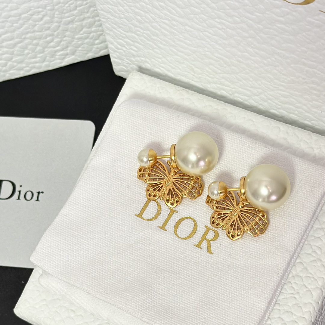 Dior Butterfly Dangle Earrings - Original Replica Club