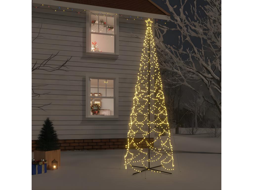 Árbol de Navidad 1400 LED Tucasago cálido 160x500 cm