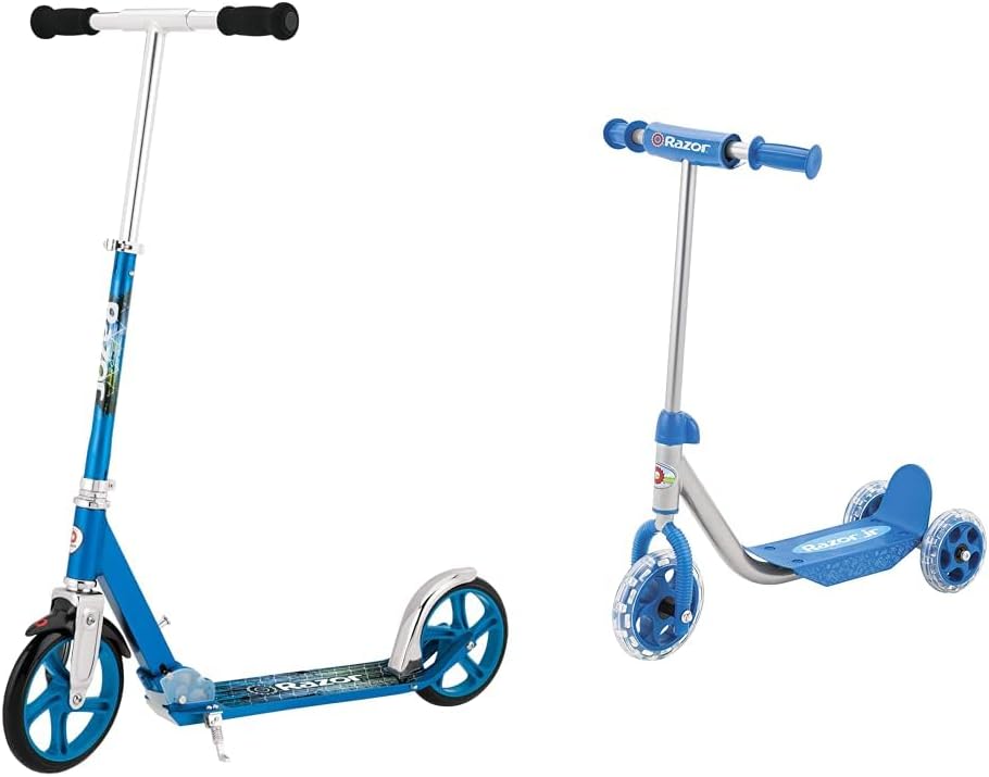 WAYFAIR Razor A5 Lux Kick Scooter For Kids Ages 8+ - 8 Urethane Wheels, Anodized Finish Featuring Bold Colors And Graphics, For Riders Up To 220 Lbs