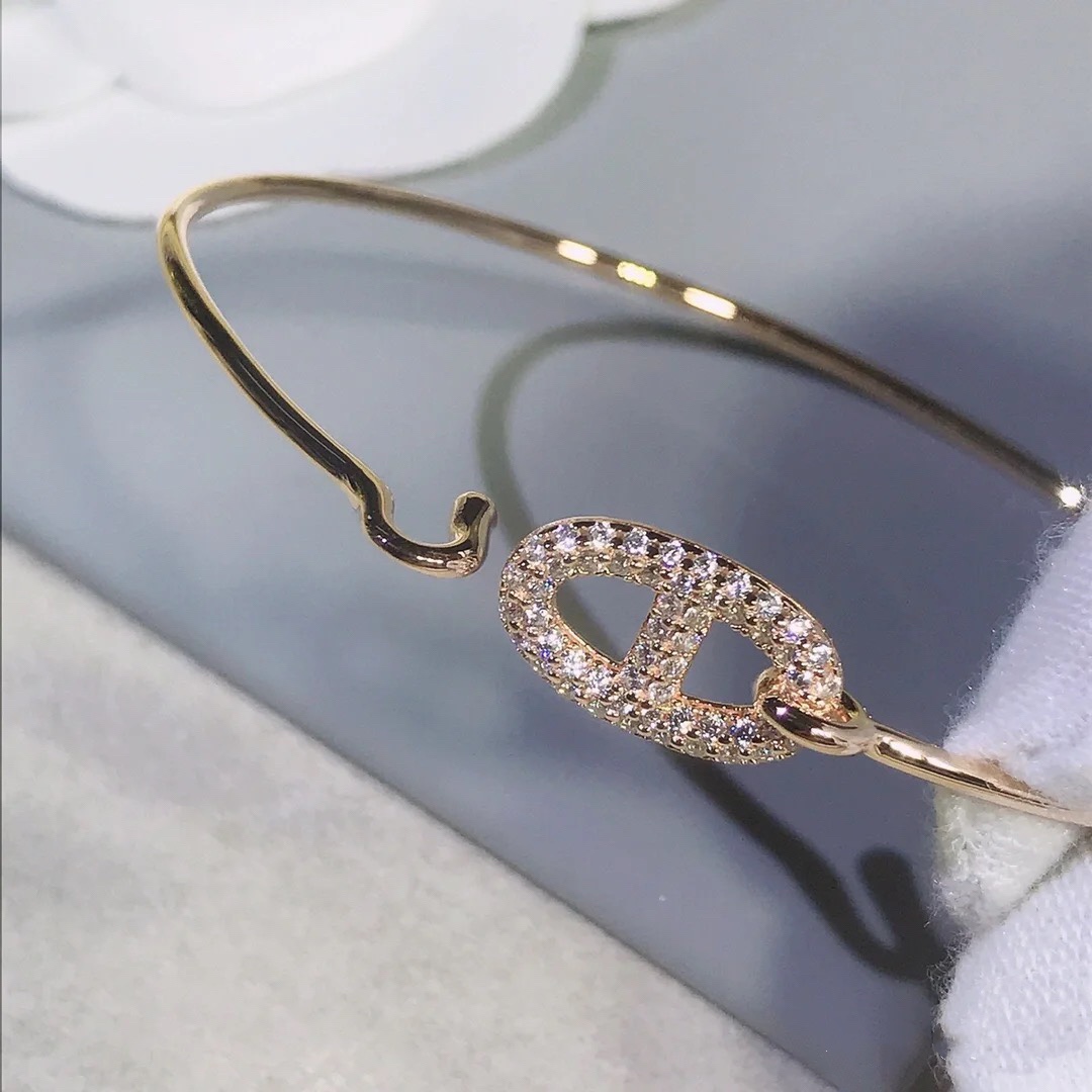 Hermes Pig Nose Bangle Bracelet - Original Replica Club