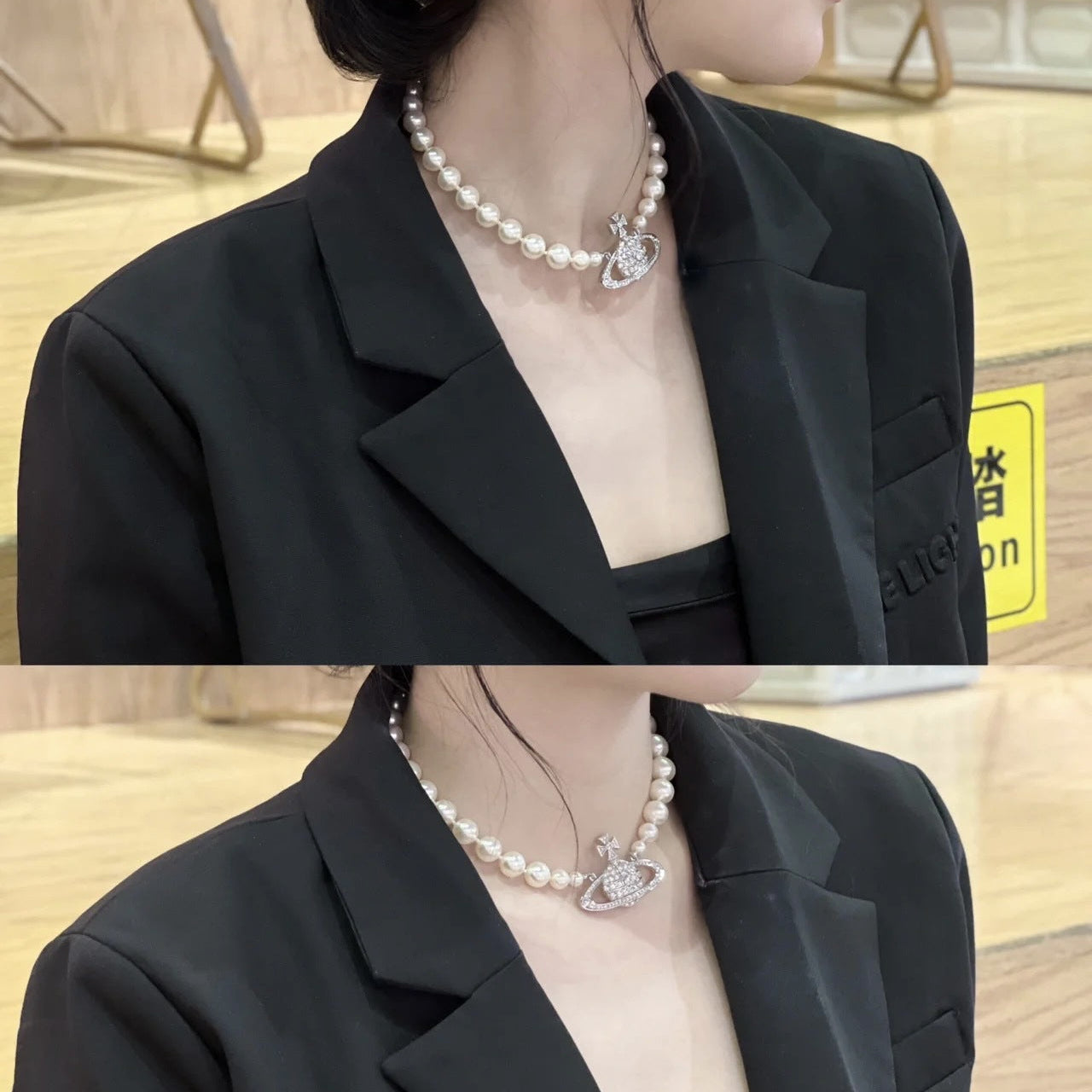 Vivienne Westwood Large Saturn Necklace - Original Replica Club