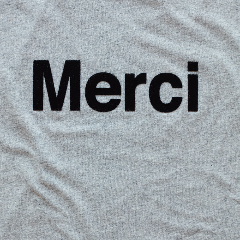 Merci - T-shirt logo Merci - Gris