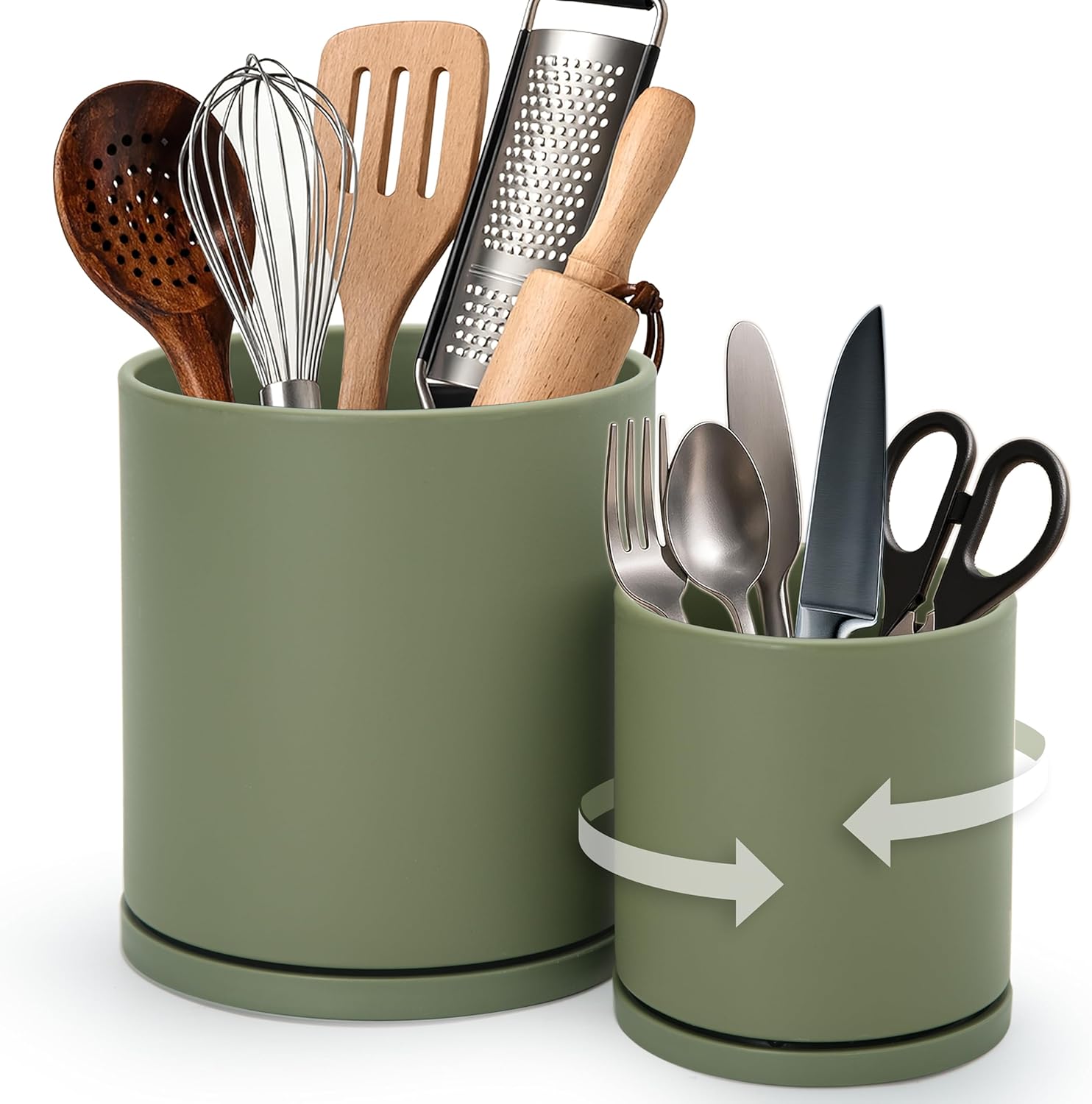 D'vine Dev 360° Rotating Utensil Holder Set – 7.2