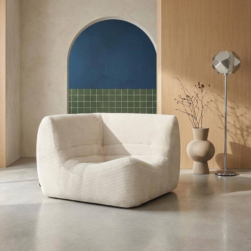 Sokol pana - Sillón esquinero de pana
