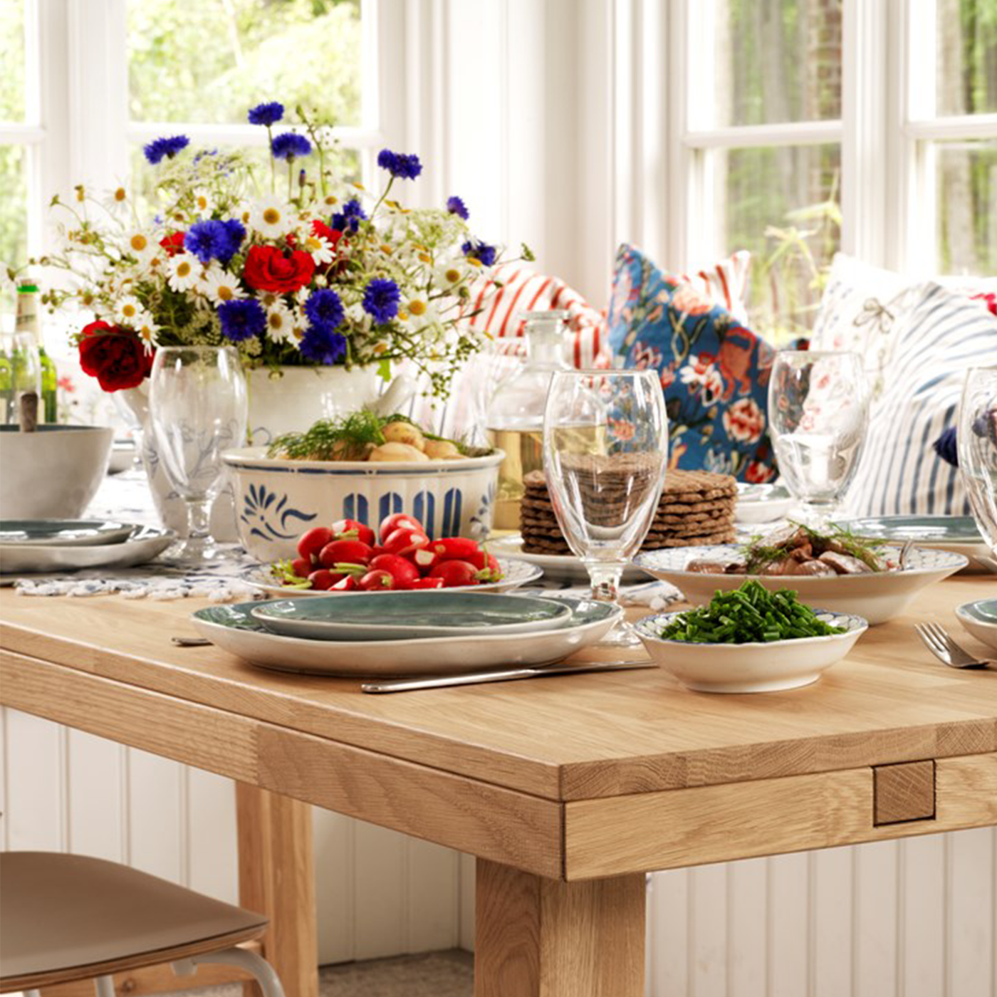 Rowico Home Brooklyn Houten Eettafel 220 x 95 cm - Naturel