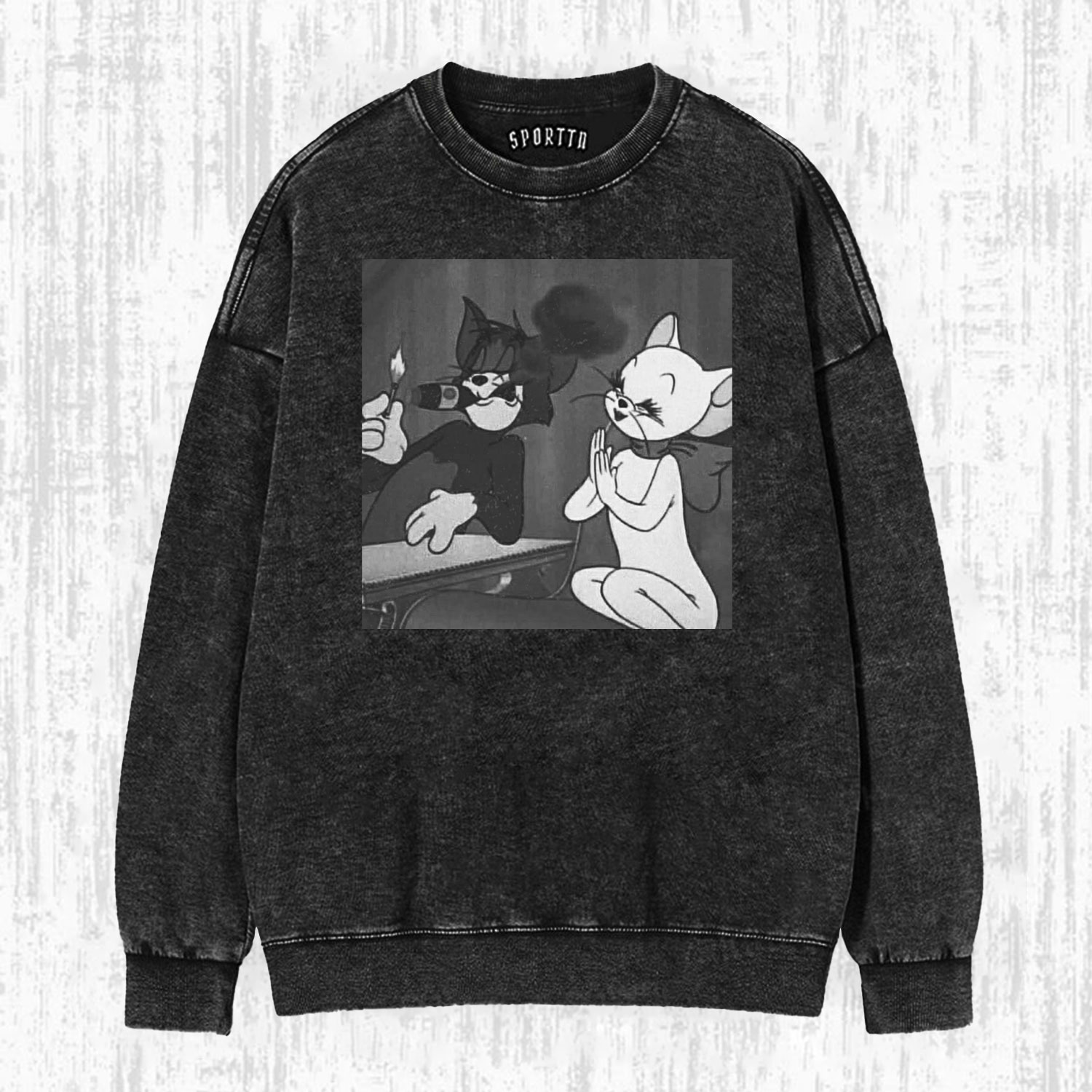 TOM AND THE WHITE CAT'S FUNNY MOMENT T-SHIRT