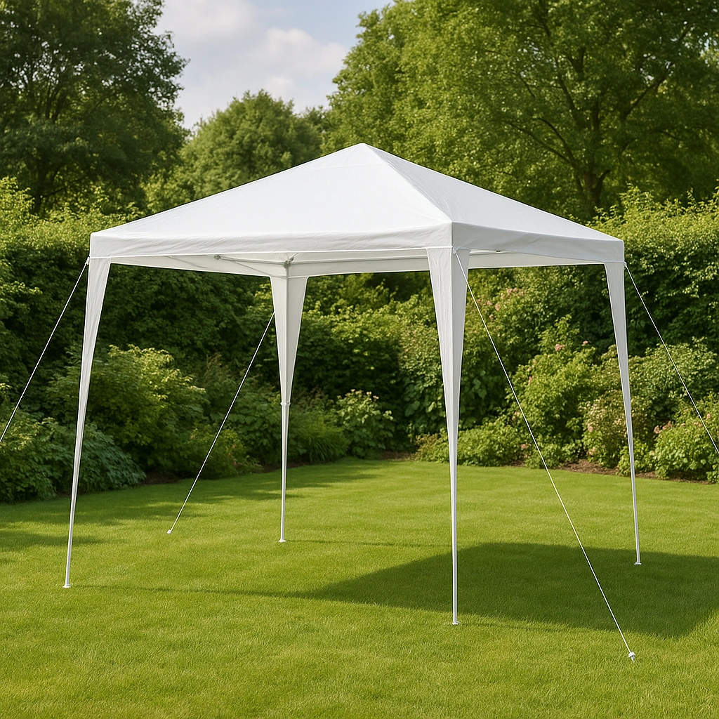 Pabellón tienda blanca poliéster exterior jardín 3x3x2.5m - fjTZKvf338te