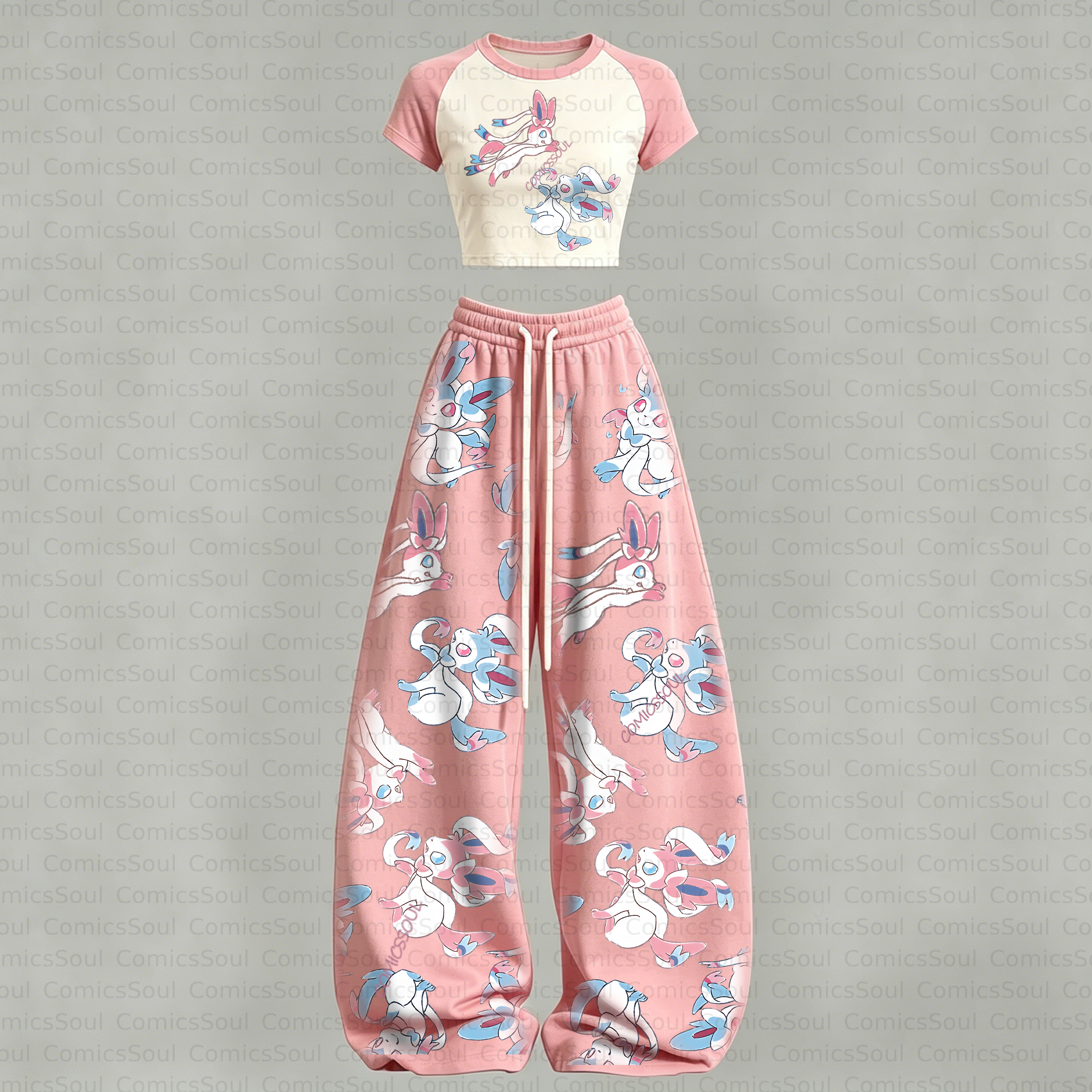 Pokémon T-Shirt & Elasticated Trousers Two-Piece Set