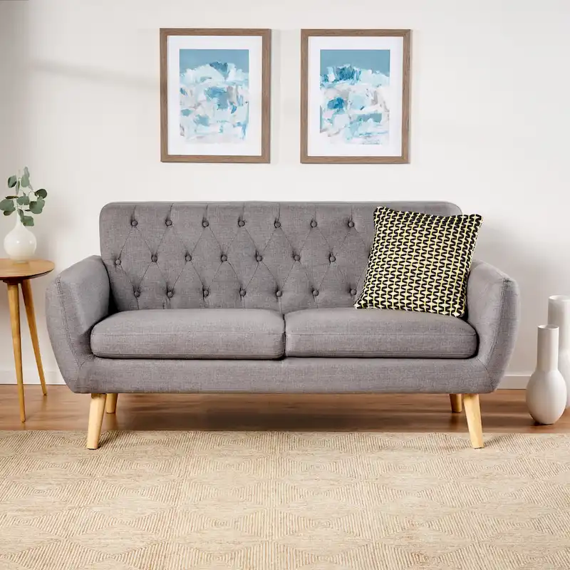 Christopher Knight Home Bernice Petite Sofa in Mid-Century Modern Style